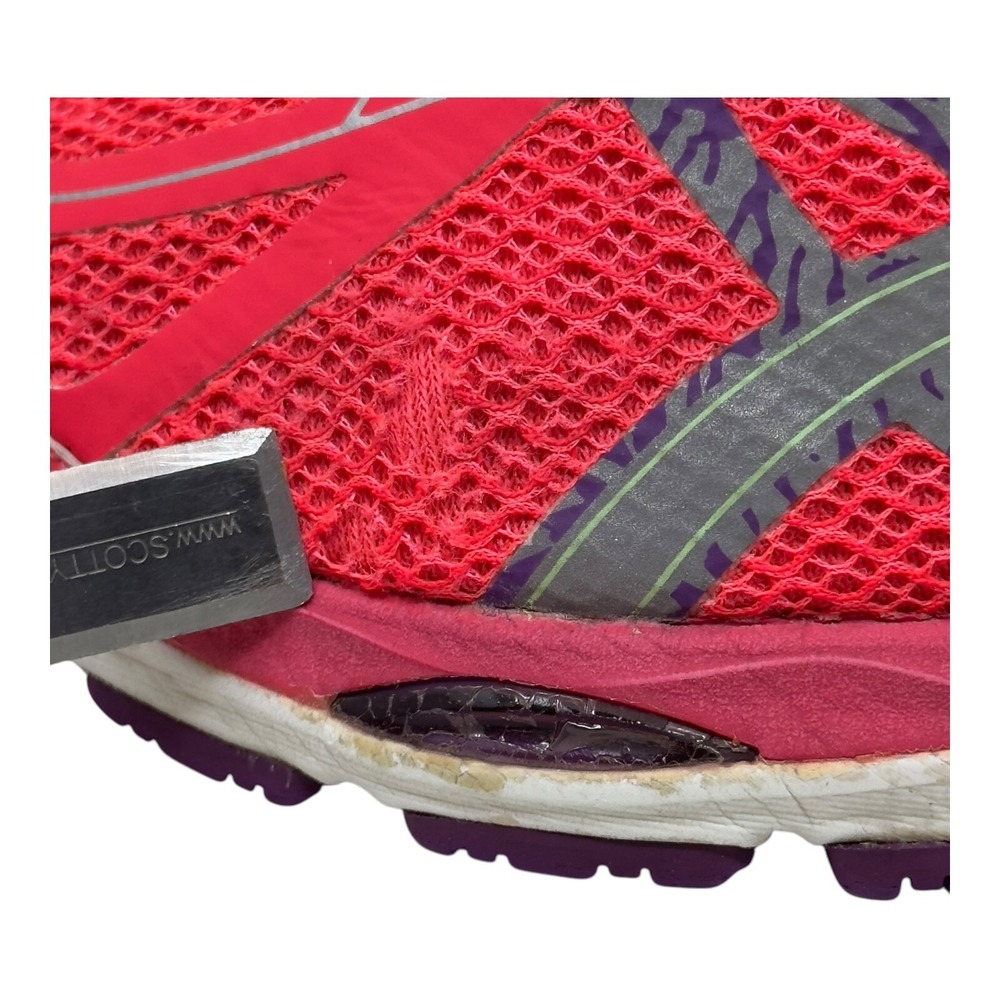 ASICS Gel-Kayano 21 Running Shoes Womens 7.5 Pink Purple Lime Green T5E9N - Picture 11 of 15
